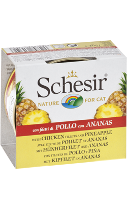 Schesir Cat Filete de Frango com Ananas ao Natural | Wet (Lata) Schesir Cat Filete de Frango com Ananas ao Natural | Wet (Lata)