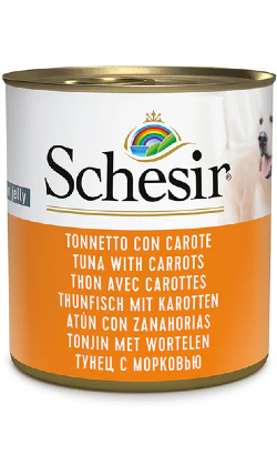 Ração húmida para Cão Schesir Dog Atum e Cenoura em Gelatina | Wet (Lata) Ração húmida para Cão Schesir Dog Atum e Cenoura em Gelatina | Wet (Lata) - Alimentação e Rações para Cães