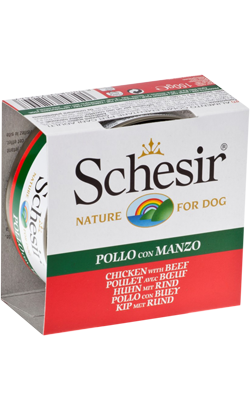 Schesir Dog Filete de Frango com Carne em Gelatina | Wet (Lata)