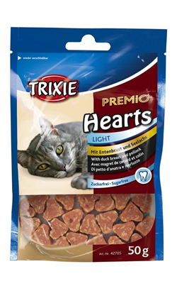 Trixie Cat Snack Premio Hearts Esquisita | Duck & Fish
