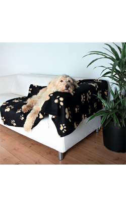Trixie Cobertor Barney Blanket |Preto & Bege
