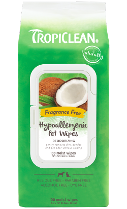 Tropiclean Hypoallergenic Wipes