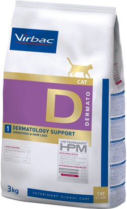 Virbac Veterinary HPM D1 Cat Dermatology Support